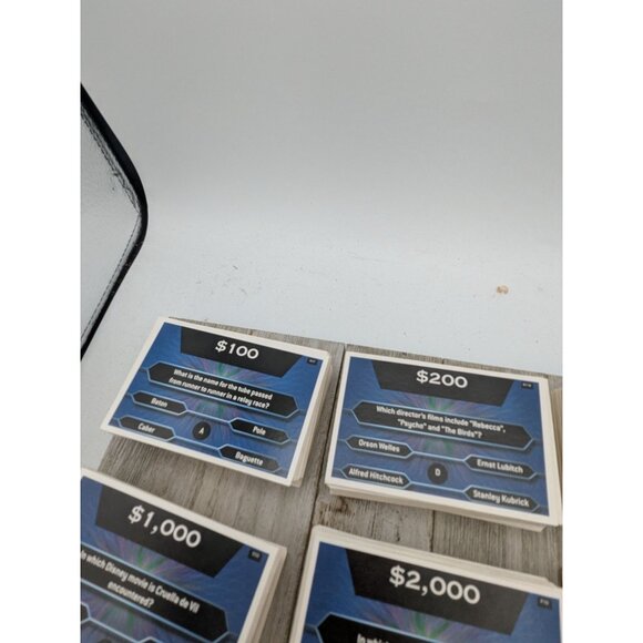 Who Wants To Be A Millionaire Replacement  Trivia Cards Set Of 15 - Picture 2 of 8